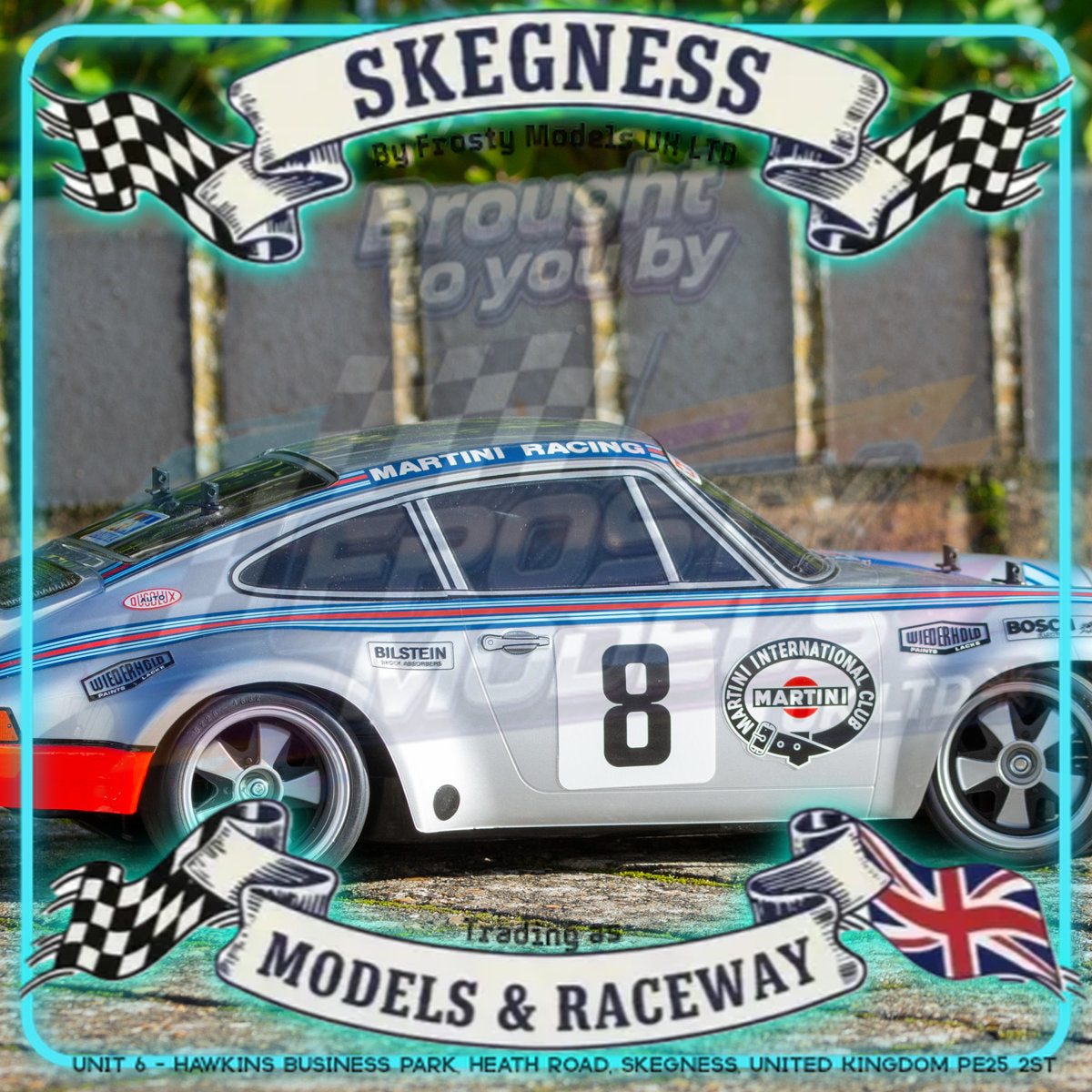 Tamiya - 1/10 RC Car Kit  Porsche 911 Carrera RSR Martini (TT-02) - 58571 TAMIYA R/C KITS