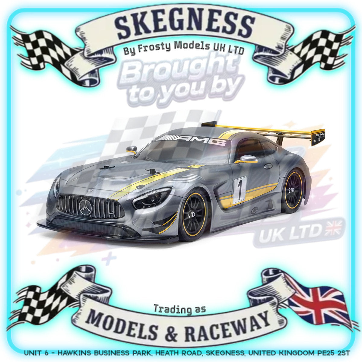 (Discontinued) Tamiya - 1/10 RC Car Kit Mercedes AMG GT3 2017 (TT-02) - 58639 TAMIYA R/C KITS