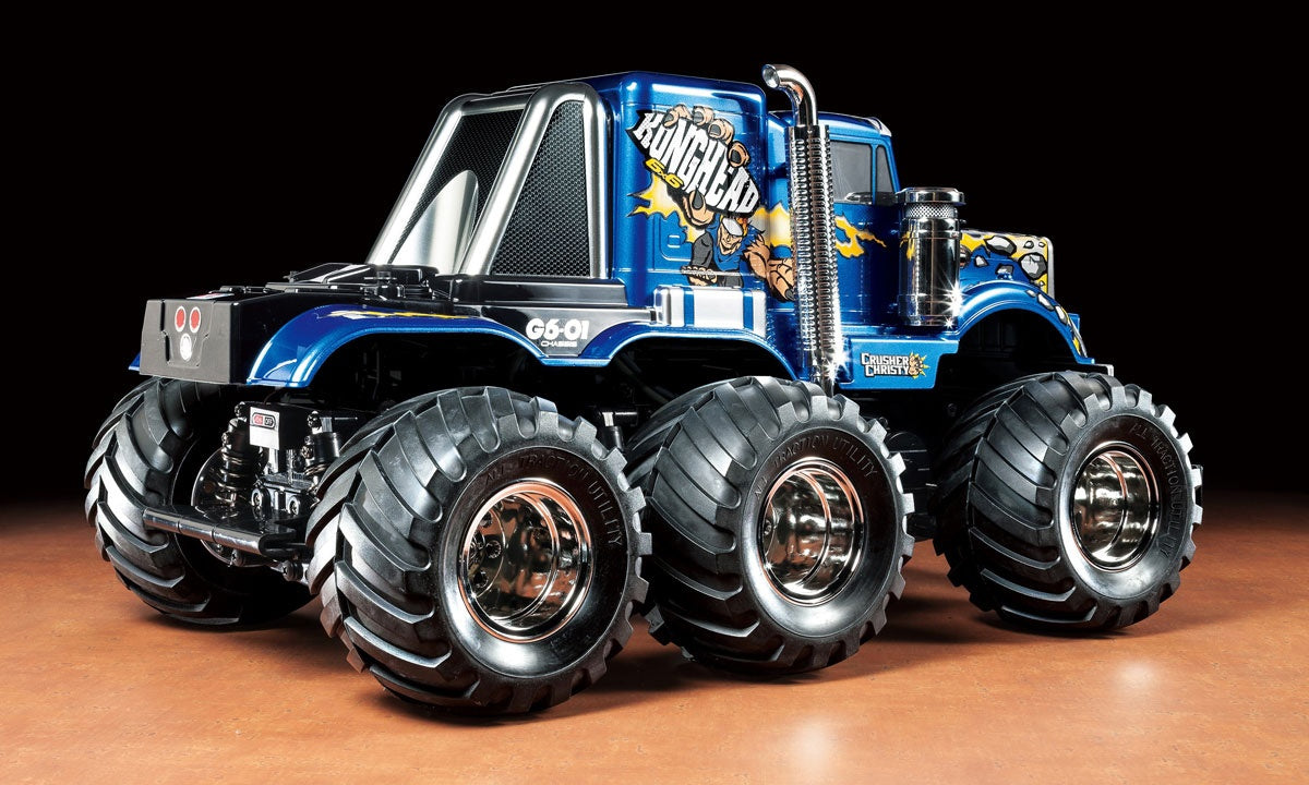 (Used Demo) TAMIYA 58646 - RC Truck 1/18 KONGHEAD 6X6 - (G6-01) With Radio, Hobbywing 1080 ESC, Core 21Motor and 2x Digi High Torque Steering Servos (4 wheel steer capable)