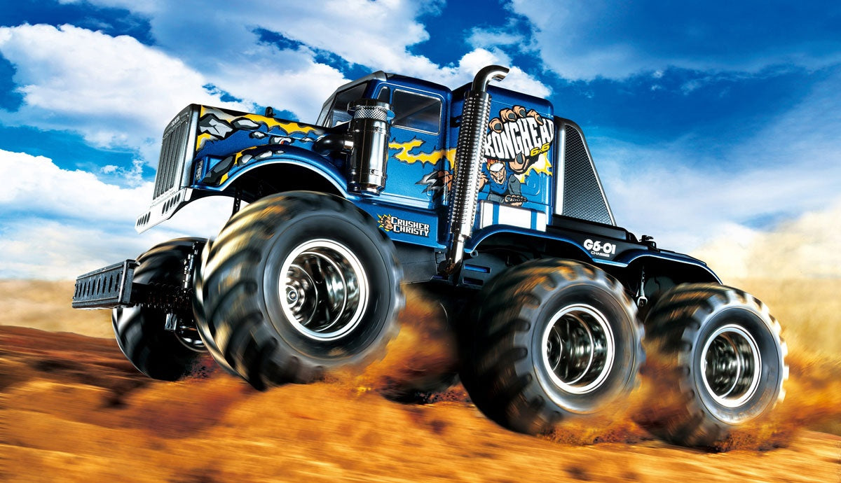 (Used Demo) TAMIYA 58646 - RC Truck 1/18 KONGHEAD 6X6 - (G6-01) With Radio, Hobbywing 1080 ESC, Core 21Motor and 2x Digi High Torque Steering Servos (4 wheel steer capable)