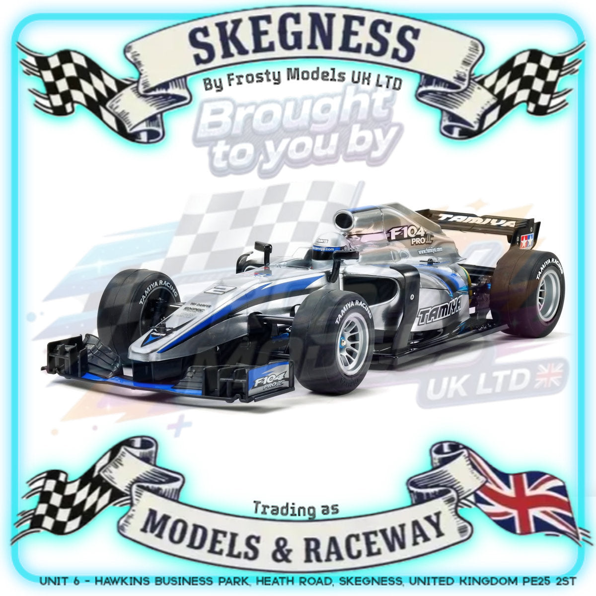 Tamiya - 1/10 RC F1 Car Kit F104 Pro II W/Body - 58652 (ESC & Motor Included - Requires Radio, Servo, Battery, Charger, PS Spray & Assembly)