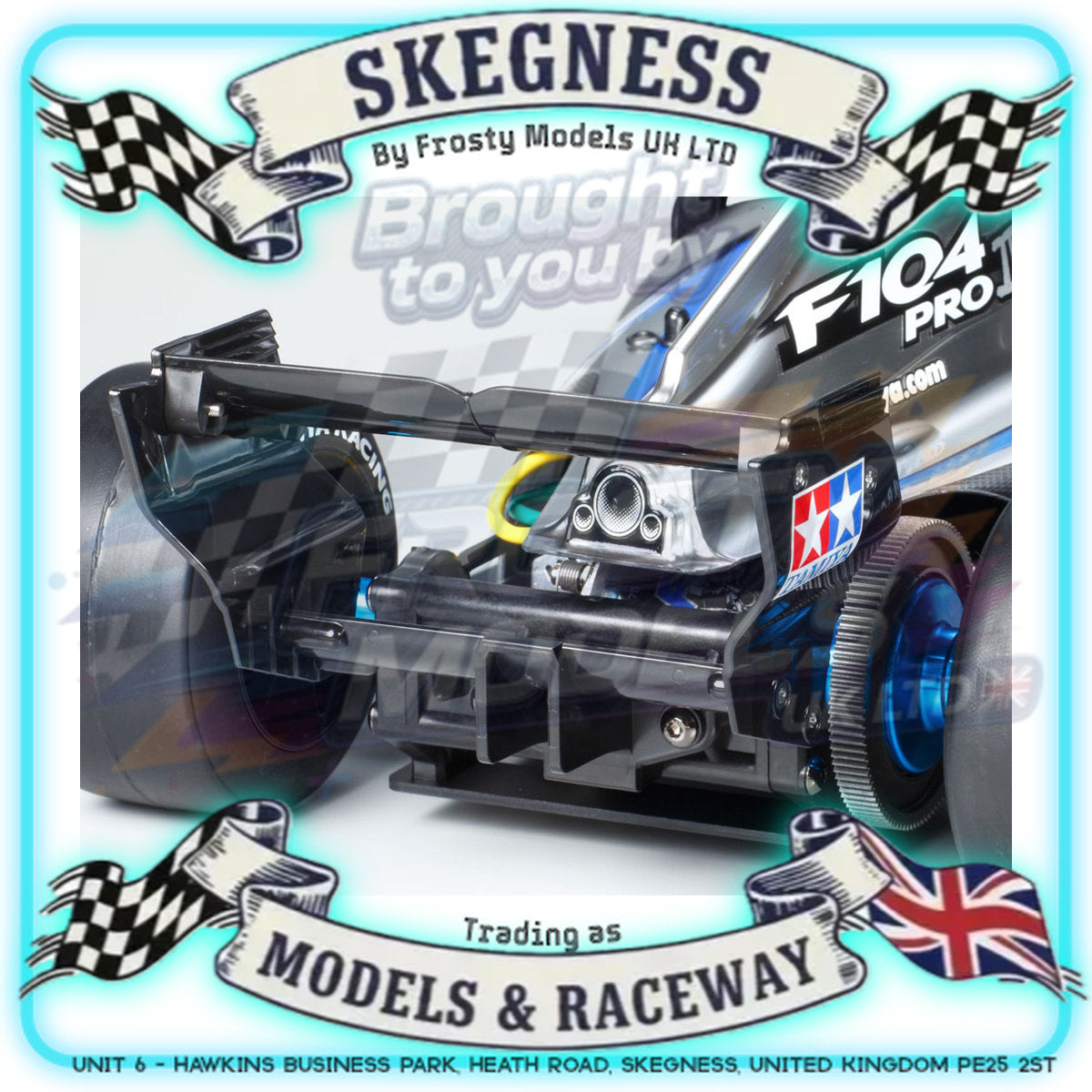 Tamiya - F1 1/10 RC Car Kit F104 Pro II W/Body - 58652 (Requires ESC, Motor, Radio, Servo, Battery, Charger, PS Spray & Assembly)