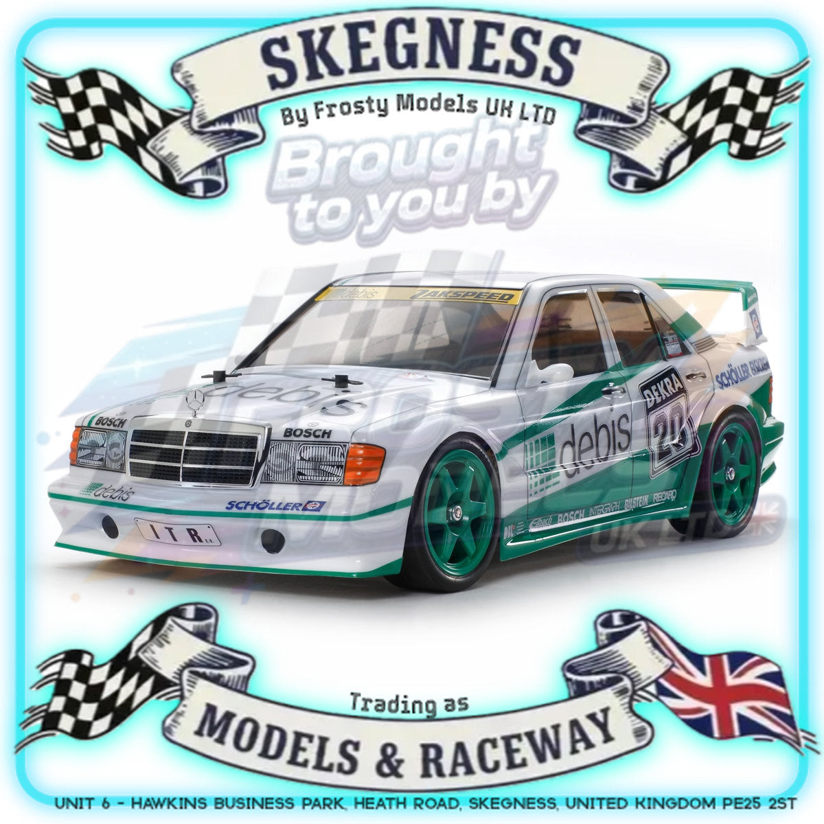 (Discontinued) Tamiya - 1/10 RC Car Kit Mercedes-Benz 190 E E2 Zakspeed Debis TT-01E - 58656 TAMIYA R/C KITS