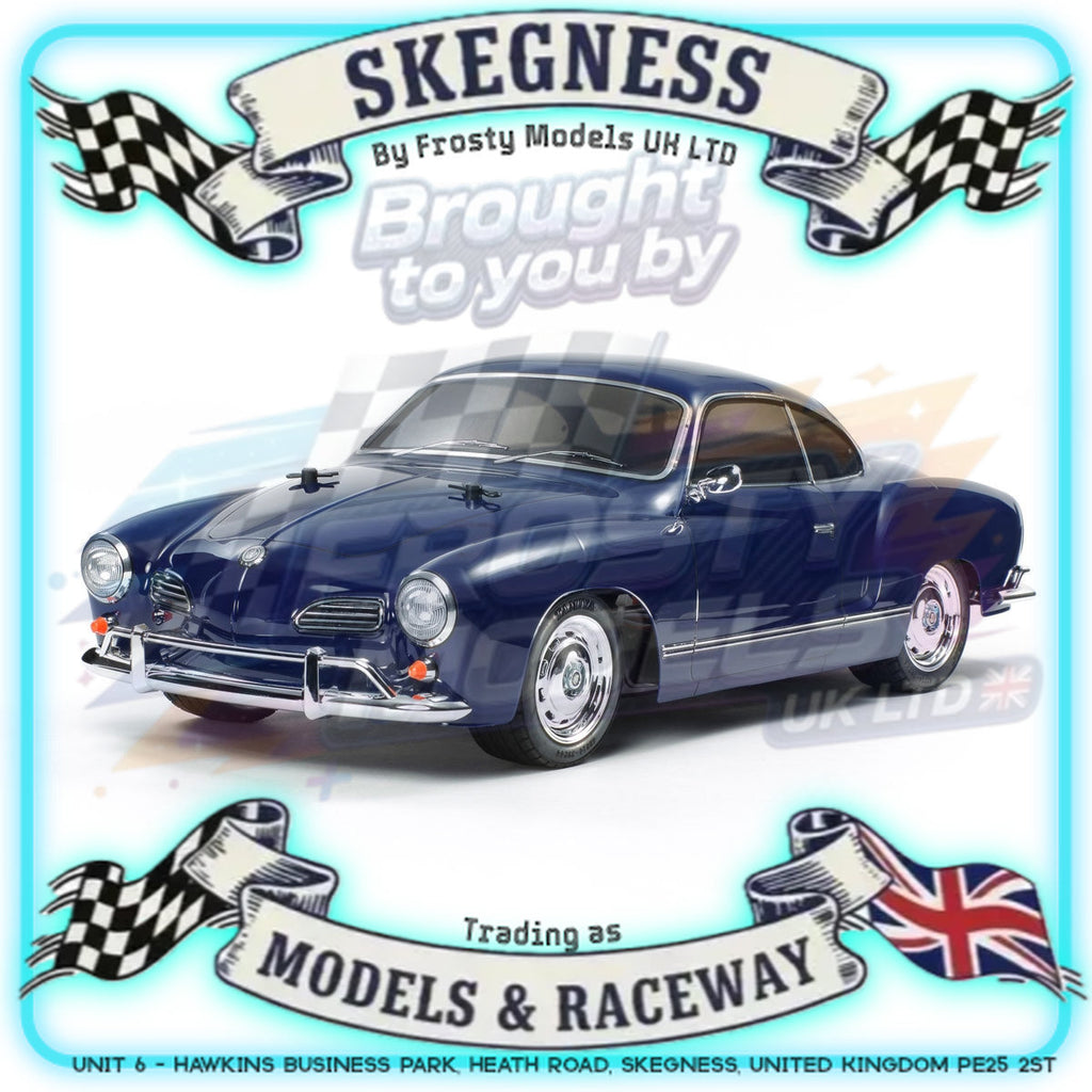 Tamiya - 1/10 RC Car M-Chassis Kit Volkswagen Karmann Ghia (M-06) - 58677 (ESC & Motor Included - Requires Radio, Servo, Battery, Charger, PS Spray & Assembly)