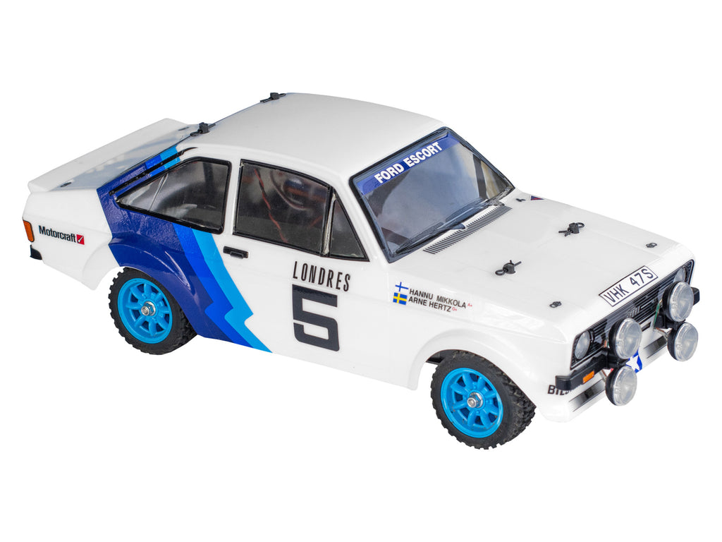 TAMIYA 58687 - Ford Escort Mk II Rally MF01X RC 4WD Car Kit - (Inc's ESC & Motor) (PRE-PAINTED WHITE)