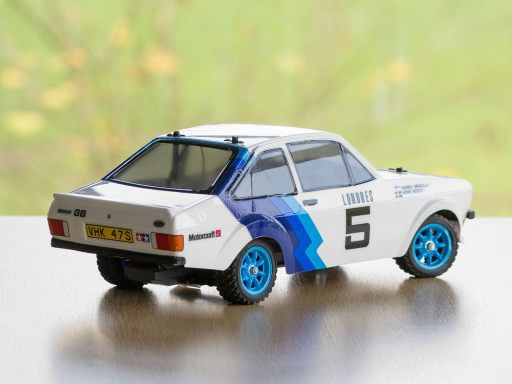 TAMIYA 58687 - Ford Escort Mk II Rally MF01X RC 4WD Car Kit - (Inc's ESC & Motor) (PRE-PAINTED WHITE)