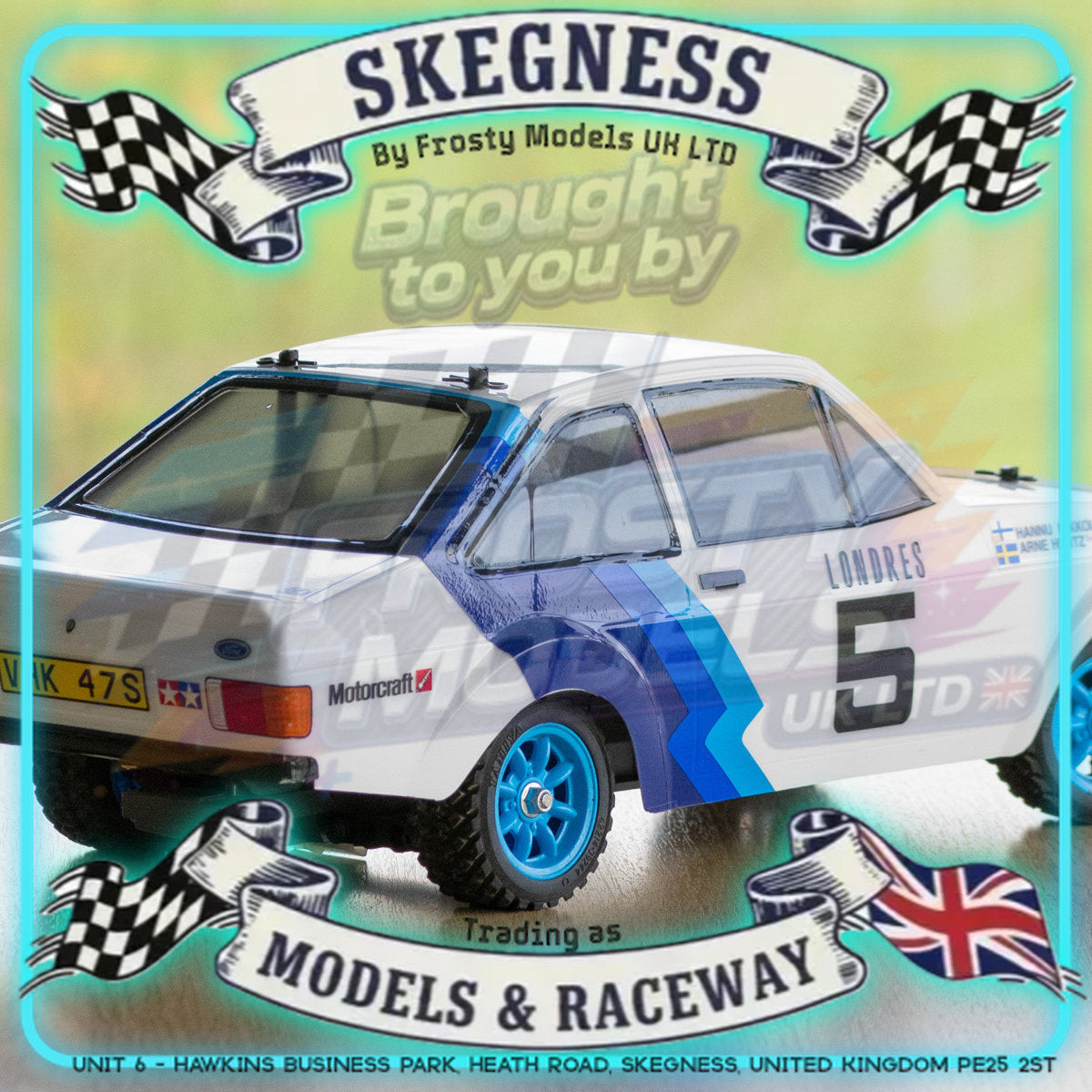 Tamiya - 1/10 RC M-Chassis Car Kit Ford Escort Mk II Rally (MF-01X) - 58687 (ESC & Motor Included - Requires Radio, Servo, Battery, Charger, PS Spray & Assembly)