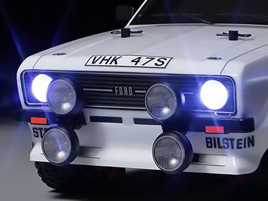TAMIYA 58687 - Ford Escort Mk II Rally MF01X RC 4WD Car Kit - (Inc's ESC & Motor) (PRE-PAINTED WHITE)