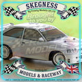 Tamiya - 1/10 RC Car Body - Combo Clear Lexan Deal, Ford Escort Cosworth, Spoiler & Stickers Official - Unpainted
