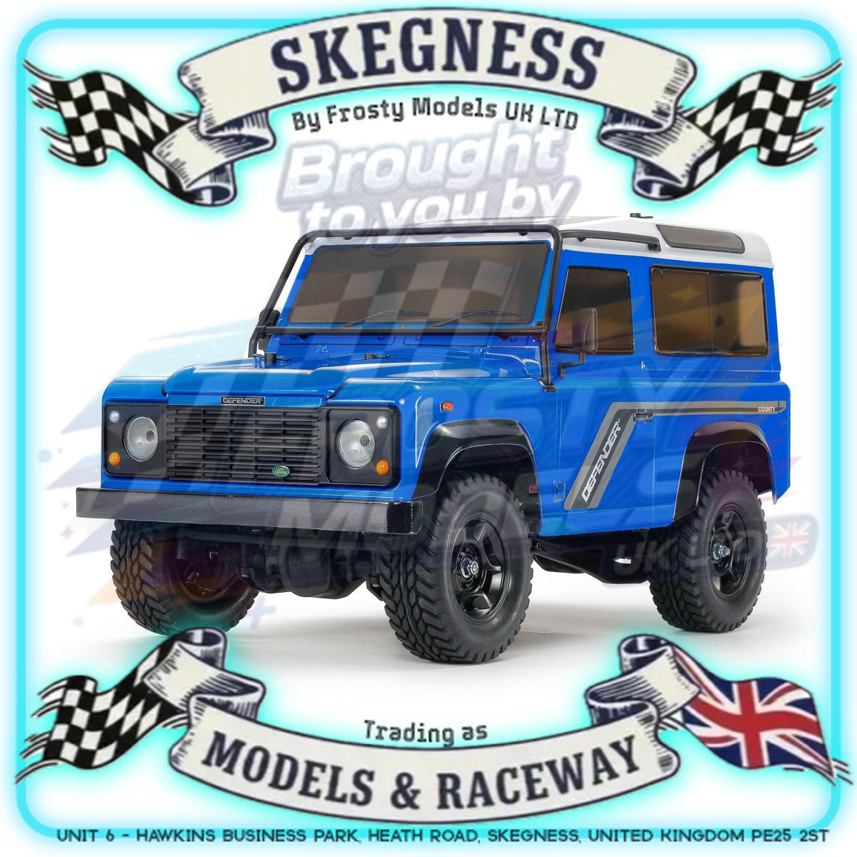 Tamiya - 1/10 RC Rock Crawler Kit Land Rover 1990 Defender 90 (CC-02) - 58700 (ESC & Motor Included - Requires Radio, Servo, Battery, Charger, PS Spray & Assembly)