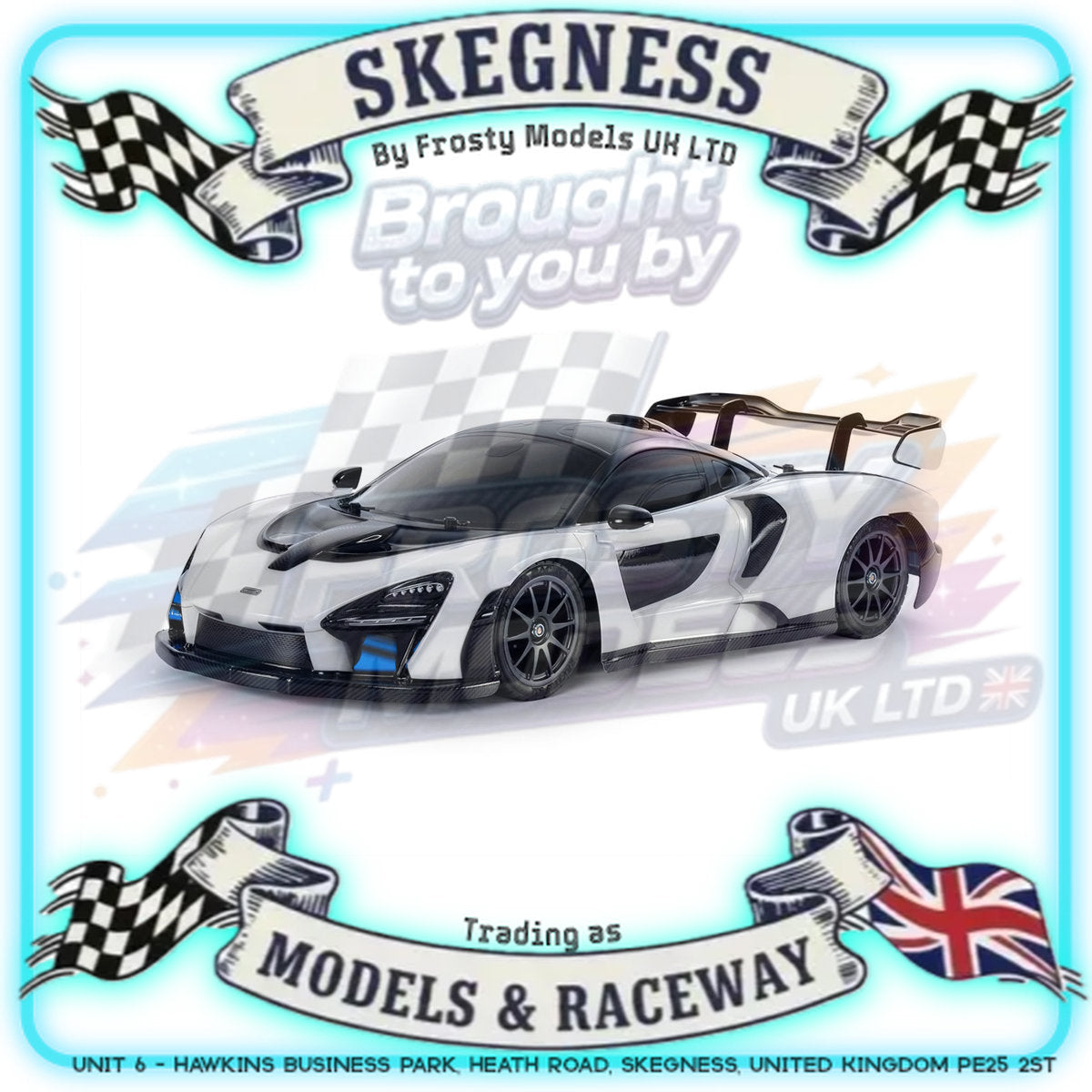 Tamiya - 1/10 RC Car Kit McLaren Senna TT-02 - 58711 (ESC & Motor Included - Requires Radio, Servo, Battery, Charger, PS Spray & Assembly)