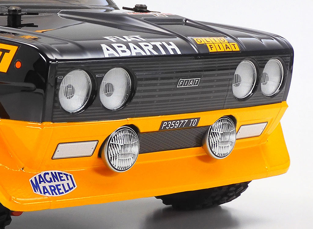 TAMIYA 58723 - Fiat 131 Abarth Rally (MF01X) RC 4WD Car Kit - (Inc's ESC & Motor - Requires Radio Set, Servo, Battery & Charger)