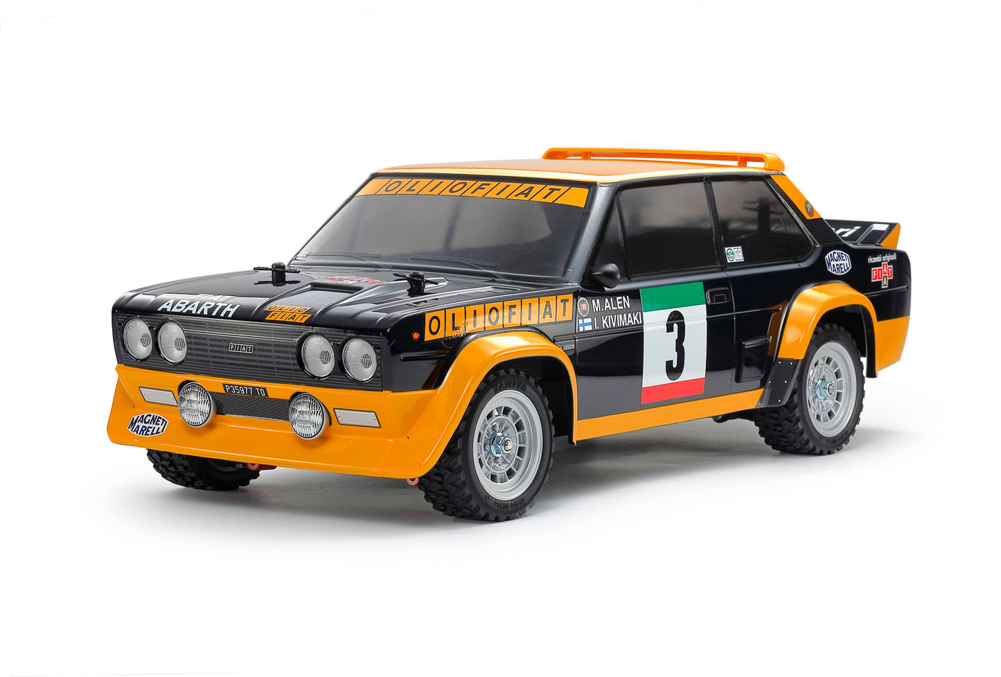 TAMIYA 58723 - Fiat 131 Abarth Rally (MF01X) RC 4WD Car Kit - (Inc's ESC & Motor - Requires Radio Set, Servo, Battery & Charger)