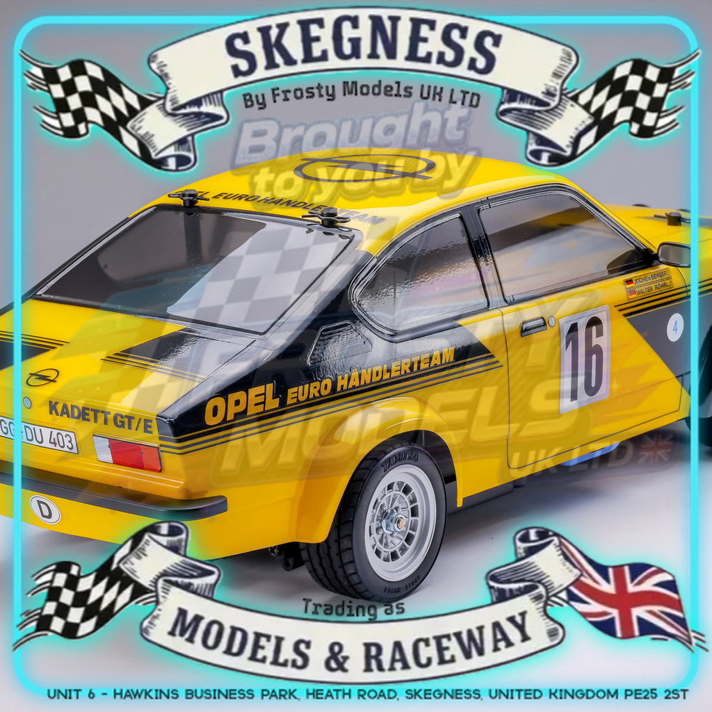 Tamiya - 1/10 RC Car M-Chassis Kit Opel Kadett GT/E (MB-01) - 58729 (ESC & Motor Included - Requires Radio, Servo, Battery, Charger, PS Spray & Assembly)