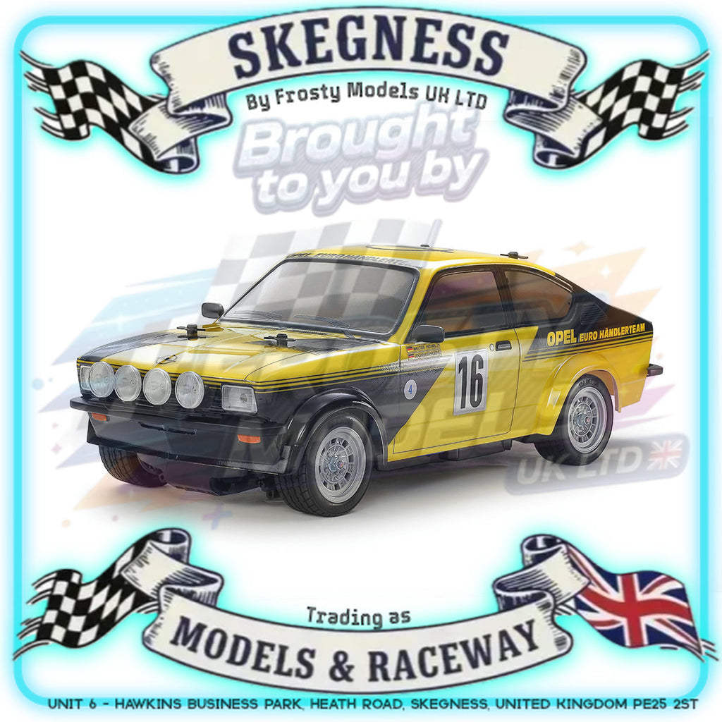 Tamiya - 1/10 RC Car M-Chassis Kit Opel Kadett GT/E (MB-01) - 58729 (ESC & Motor Included - Requires Radio, Servo, Battery, Charger, PS Spray & Assembly)