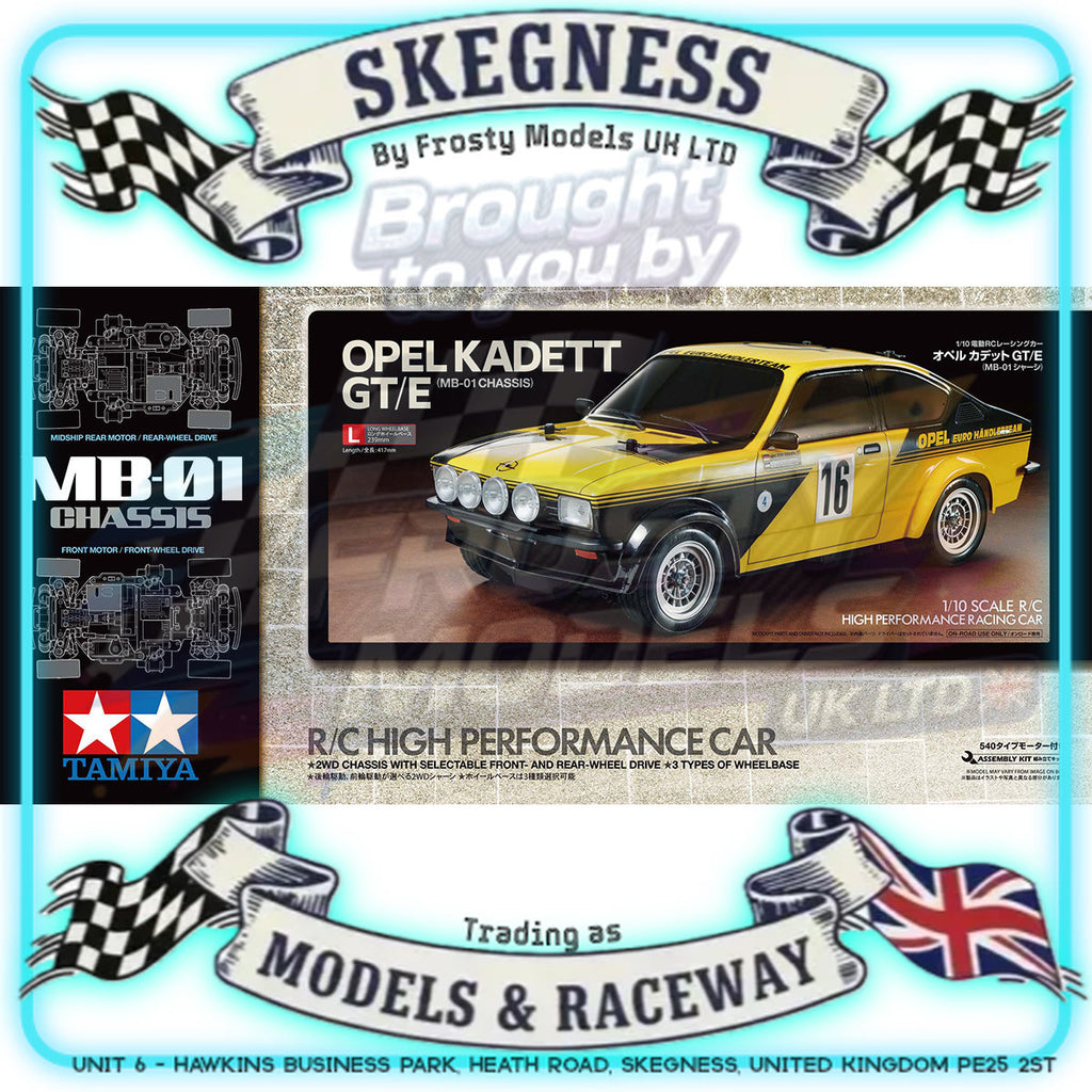 Tamiya - 1/10 RC Car M-Chassis Kit Opel Kadett GT/E (MB-01) - 58729 (ESC & Motor Included - Requires Radio, Servo, Battery, Charger, PS Spray & Assembly)