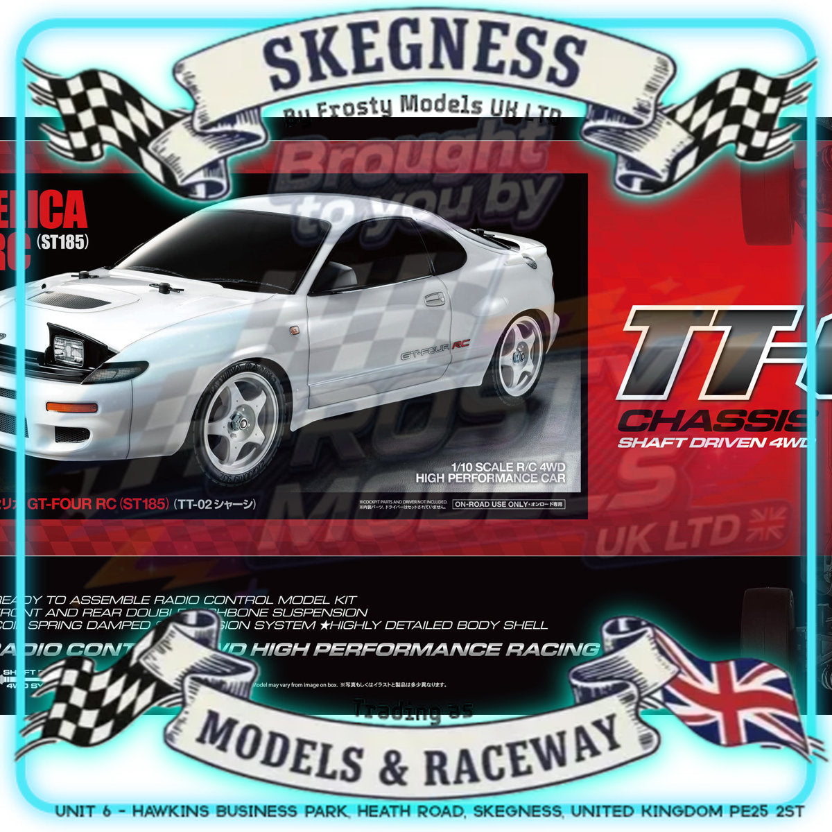 Tamiya - 1/10 RC Car Kit Toyota GT-FOUR RC (ST185) (TT-02) - 58730 TAMIYA R/C KITS