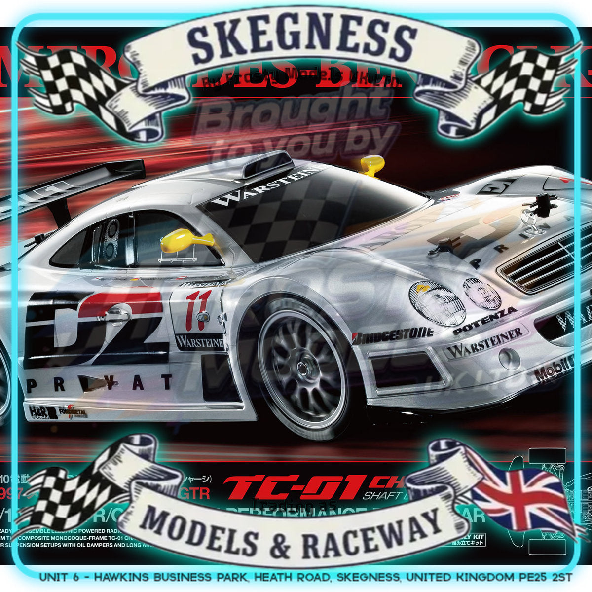 Tamiya - 1/10 RC Car Kit 1997 CLK-GTR (TC-01) - 58731 TAMIYA R/C KITS (NO ESC)