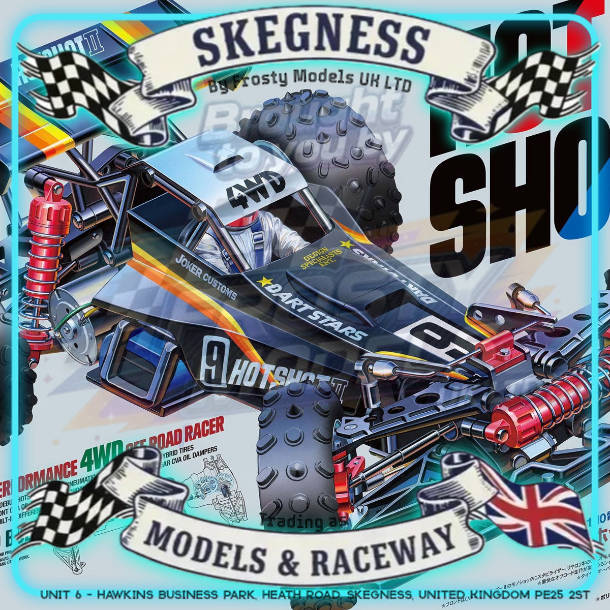 Tamiya - 1/10 RC Buggy Kit Hotshot II (2024) - 58737 (ESC & Motor Included - Requires Radio, Servo, Battery, Charger, PS Spray & Assembly)