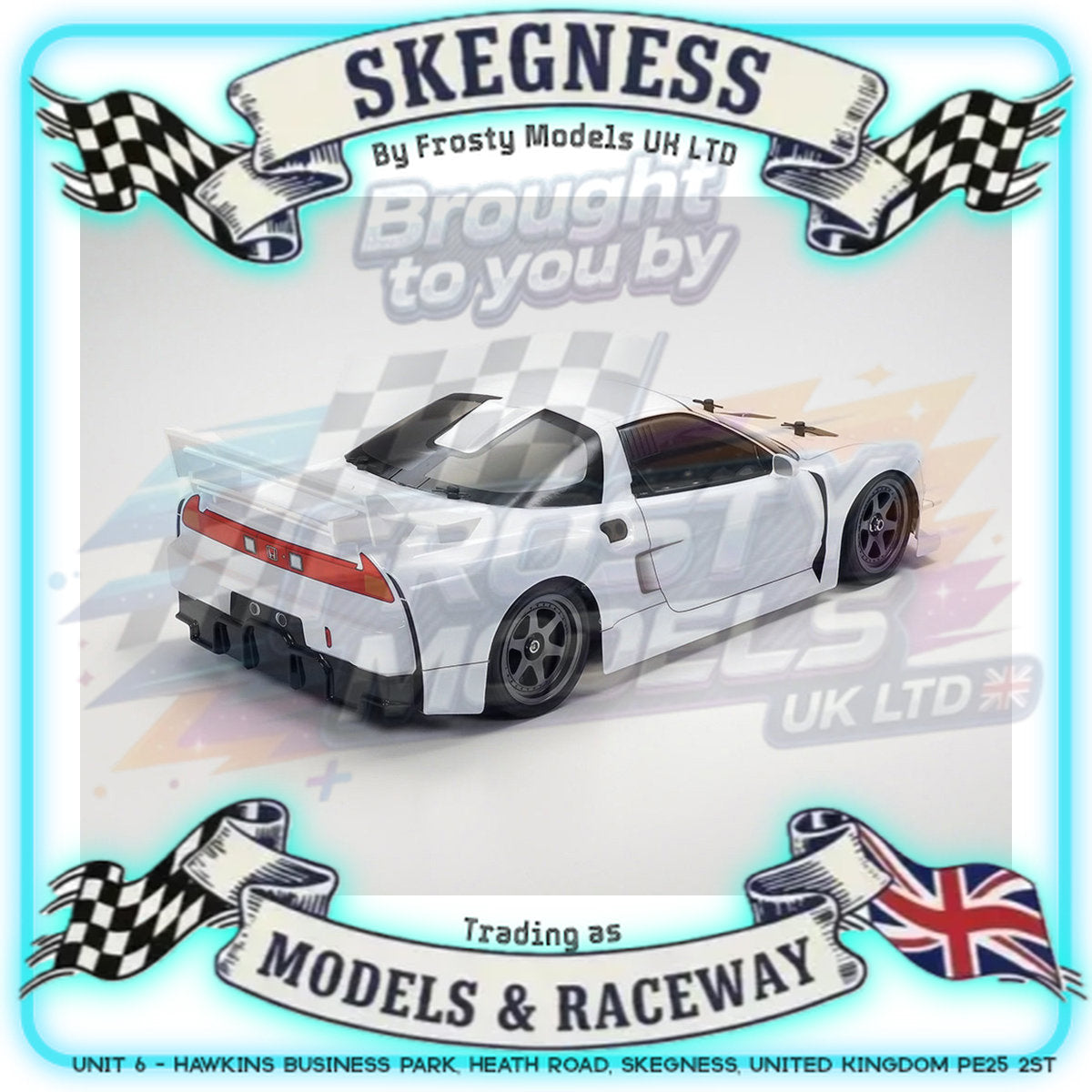 Tamiya - 1/10 RC Car Kit 1998 Honda NSX Racing (TT-02) - 58739 (ESC & Motor Included - Requires Radio, Servo, Battery, Charger, PS Spray & Assembly)