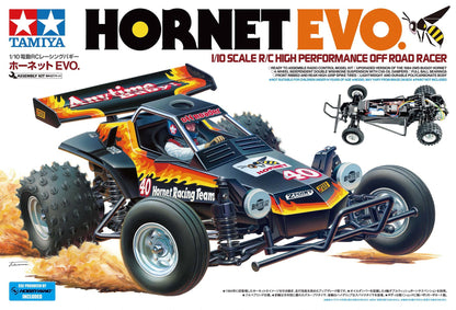TAMIYA - 58742 HORNET EVO KIT - 1/10 2WD OFF ROAD BUGGY - (ORIGINAL-RELEASE) W/MOTOR & ESC
