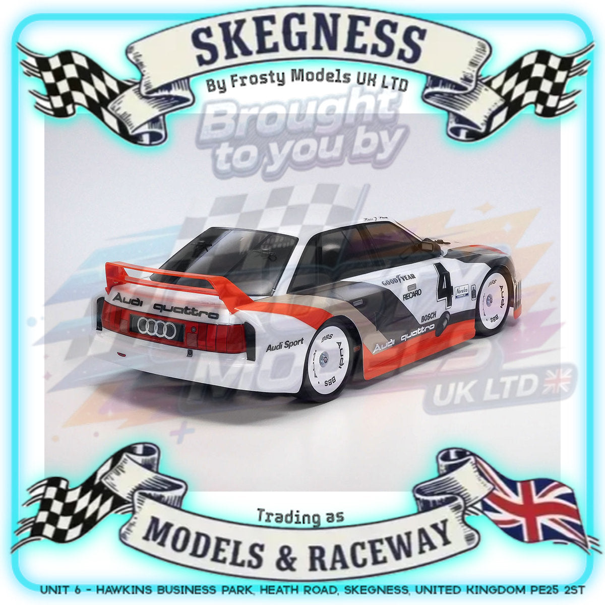 Tamiya - 1/10 RC Car Kit Audi 90 Quattro Racing (TT-02) - 58744 TAMIYA R/C KITS