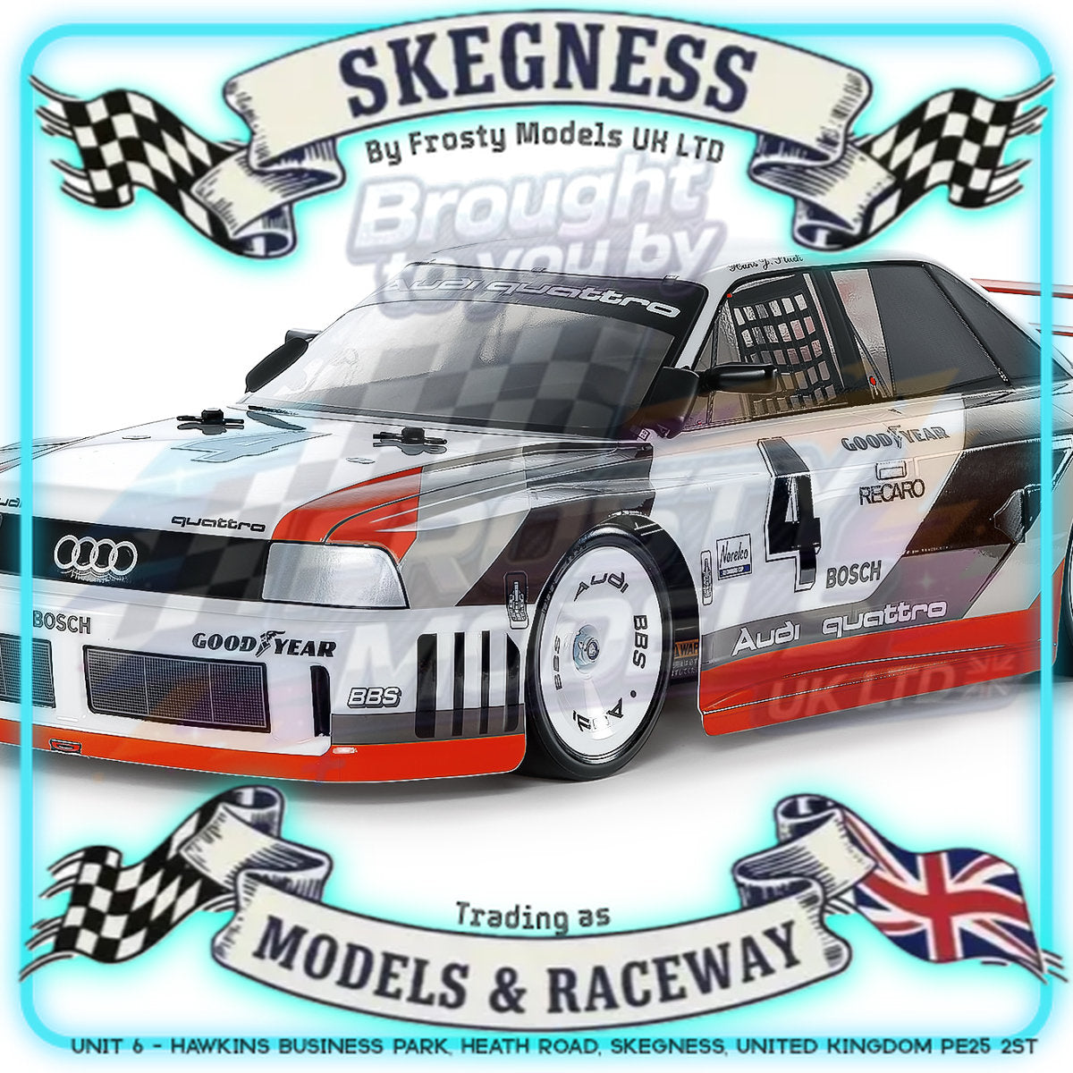 Tamiya - 1/10 RC Car Kit Audi 90 Quattro Racing (TT-02) - 58744 TAMIYA R/C KITS