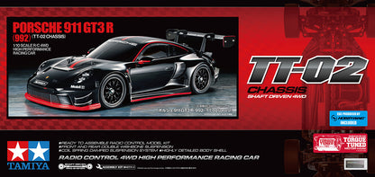 TAMIYA 58745 - Porsche 911 GT3 R (992) TT02 RC Touring Car 1/10 (INC'S MOTOR & ESC ONLY)