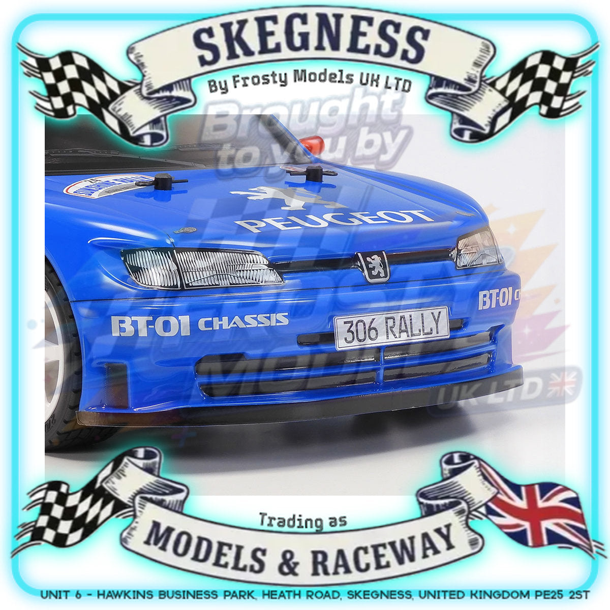 Tamiya - 1/10 RC Car Kit Peugeot 306 Maxi (BT-01) - 58746 (ESC & Motor Included - Requires Radio, Servo, Battery, Charger, PS Spray & Assembly)