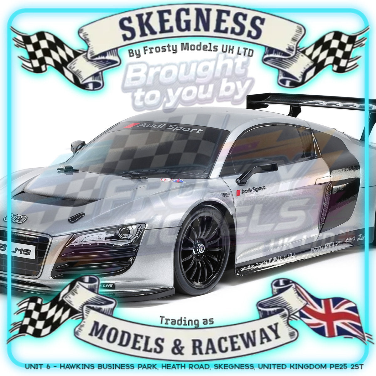 Tamiya - 1/10 RC Car Kit Audi R8 LMS 2008 (TT-02) - 58749 TAMIYA R/C KITS