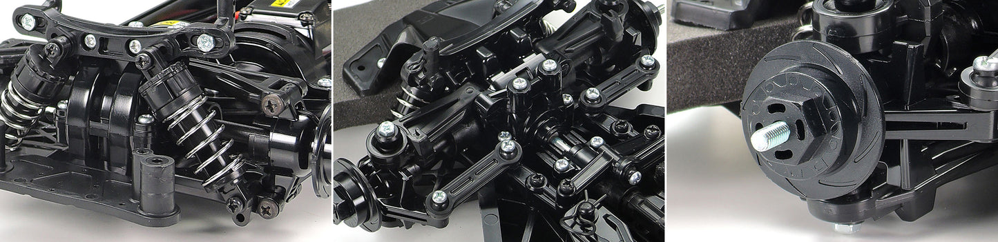 TAMIYA 58749 - Audi R8 LMS 2008 RC KIT (TT02) (INC'S ESC & MOTOR ONLY)