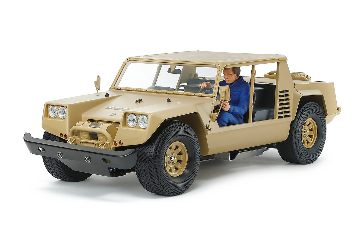 (PRE-ORDER Due Late Oct 2026) Tamiya - 1/12 RC Truck Kit Lamborghini Cheetah (2026) - 58754 (Re-release) (Figure Included)
