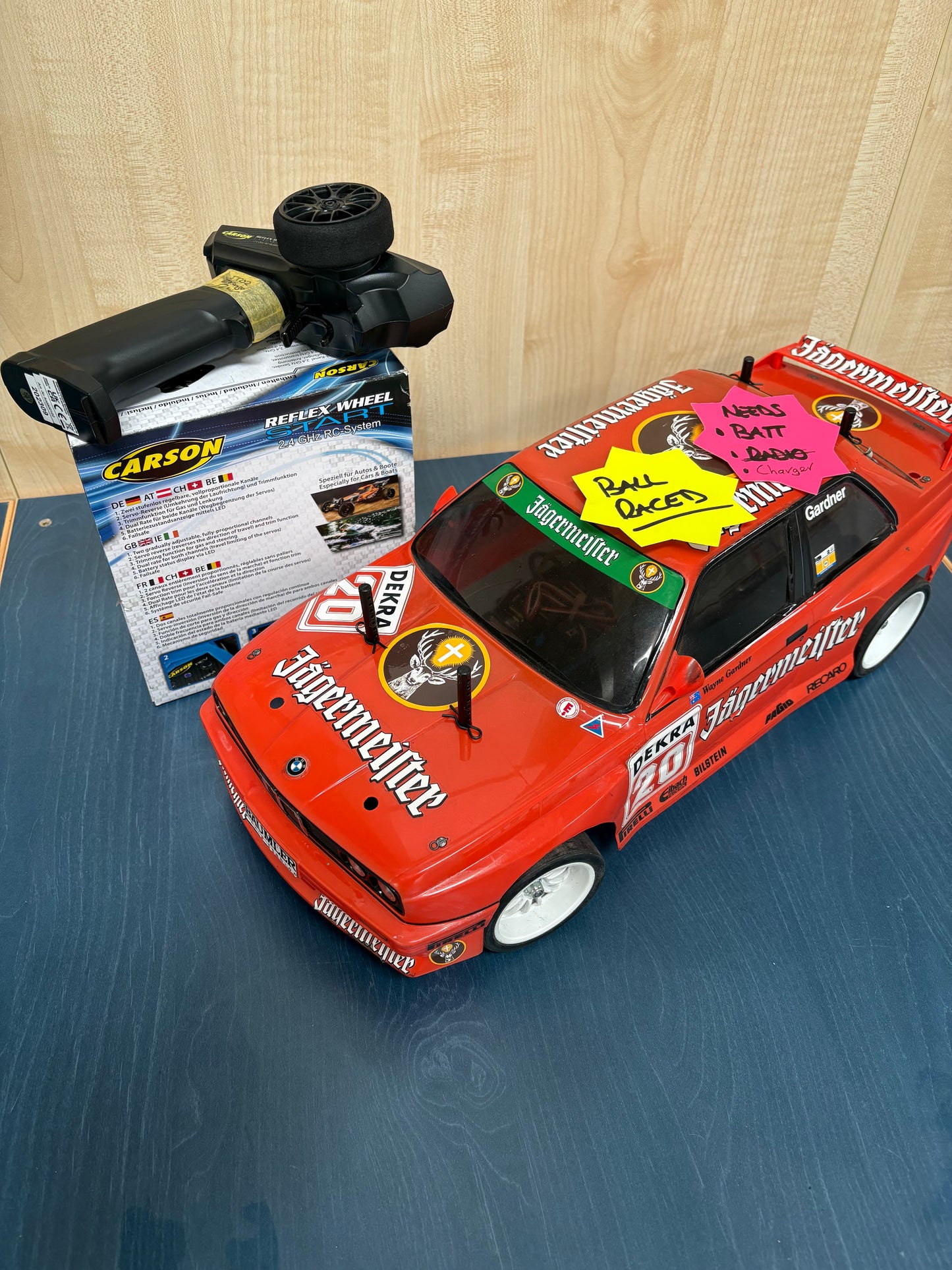 Ex Self Demo - Tamiya TT02 BMW 320 (RARE) Turbo Gruppe 5 Jägermeister 4wd RC Car - Just add Battery & Charger to Complete