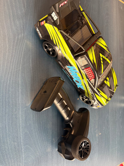 FTX (used once) - HAVOK RC CAR PICKUP TRUCK 1/14 SCALE 4WD ON DRIFT TYRES - RTR Green (needs battery charger)