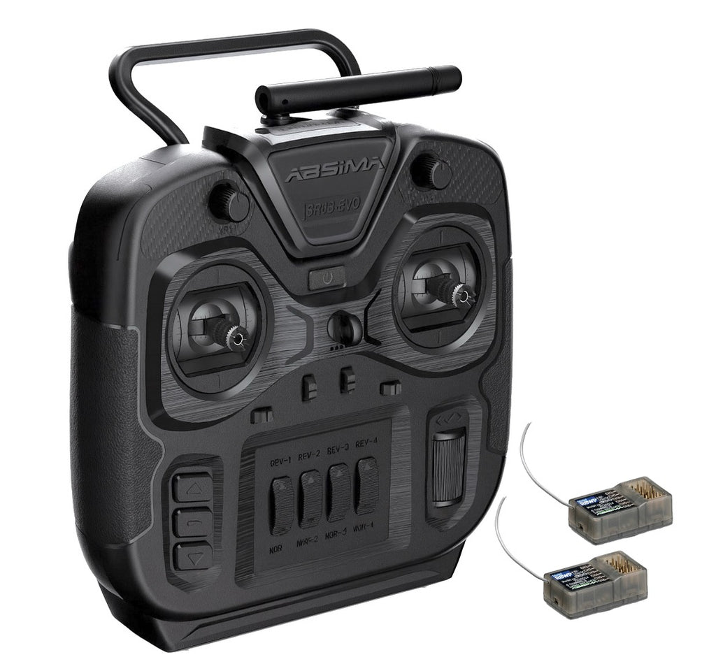 Absima - 6ch Stick Type 2.4ghz Radio Set (SR6S-EVO) with 2x Receivers Combo - 2000111