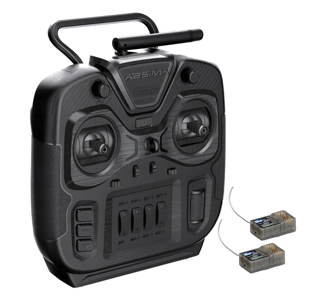 Absima - 6ch Stick Type 2.4ghz Radio Set (SR6S-EVO) with 2x Receivers Combo - 2000111