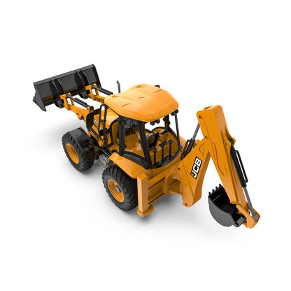 JCB - LOADER BACK HEO 4CX - RC Remote Control Construction 1:20 - E589-003 - Licenced Product (Working Lights & Sounds)