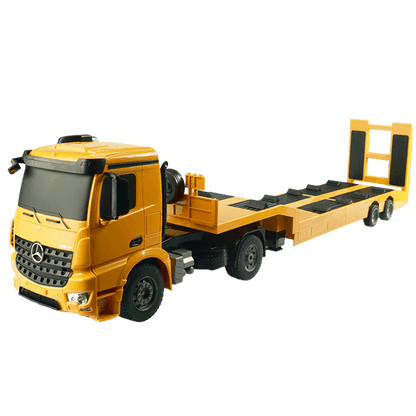 Mercedes Benz - RC Artic Truck & Trailer Construction Car/Machinery Transporter 1/20 - E562-003 (Working Sounds & Lights)