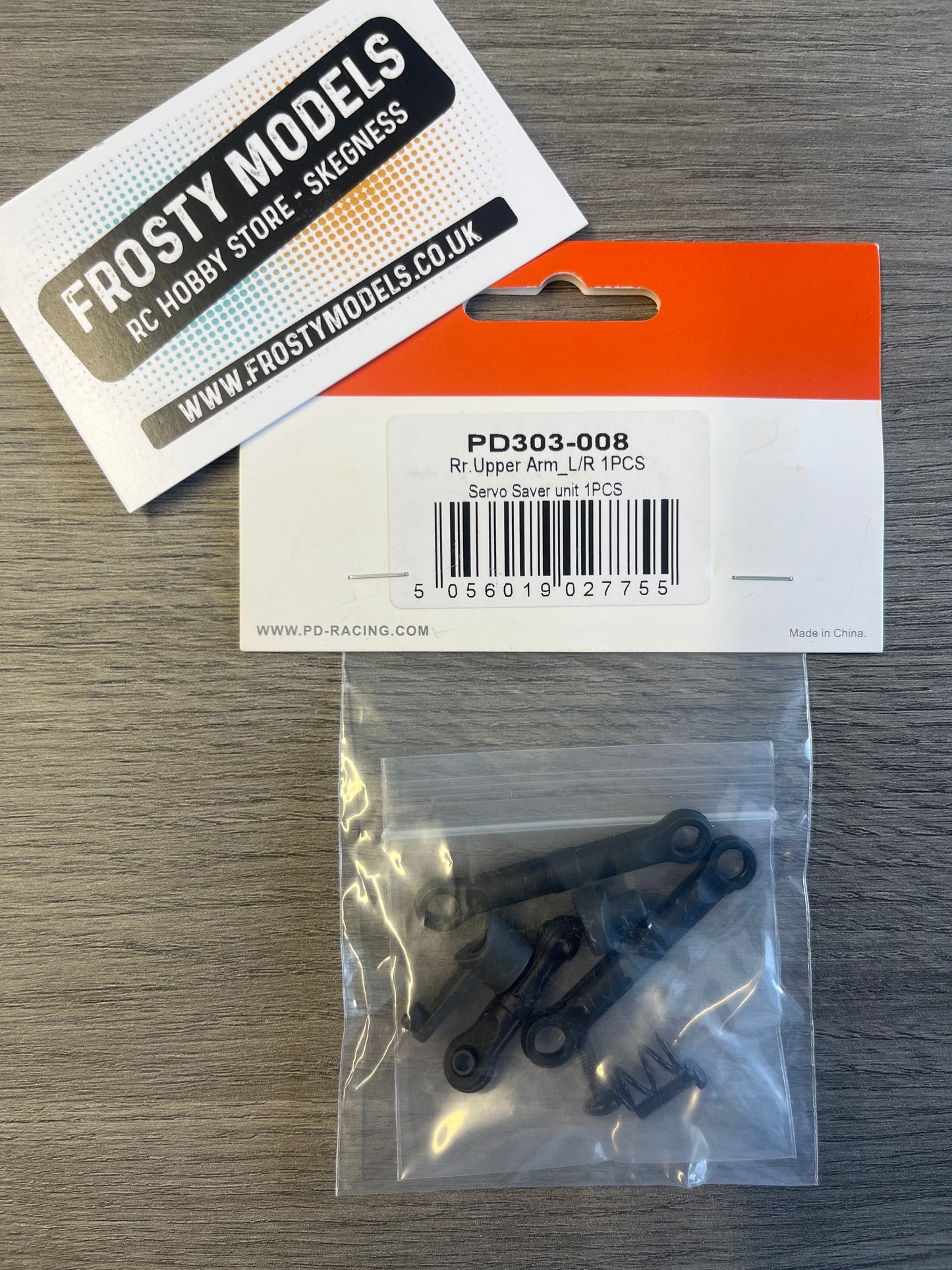 PD Racing TK16 & TR16  - Steering arms + servo saver