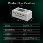 GensAce - Lipo LiHV RC Battery Charger iMars D300 PLUS Dual Channel (UK) White - GEA300WPLUS-WUK