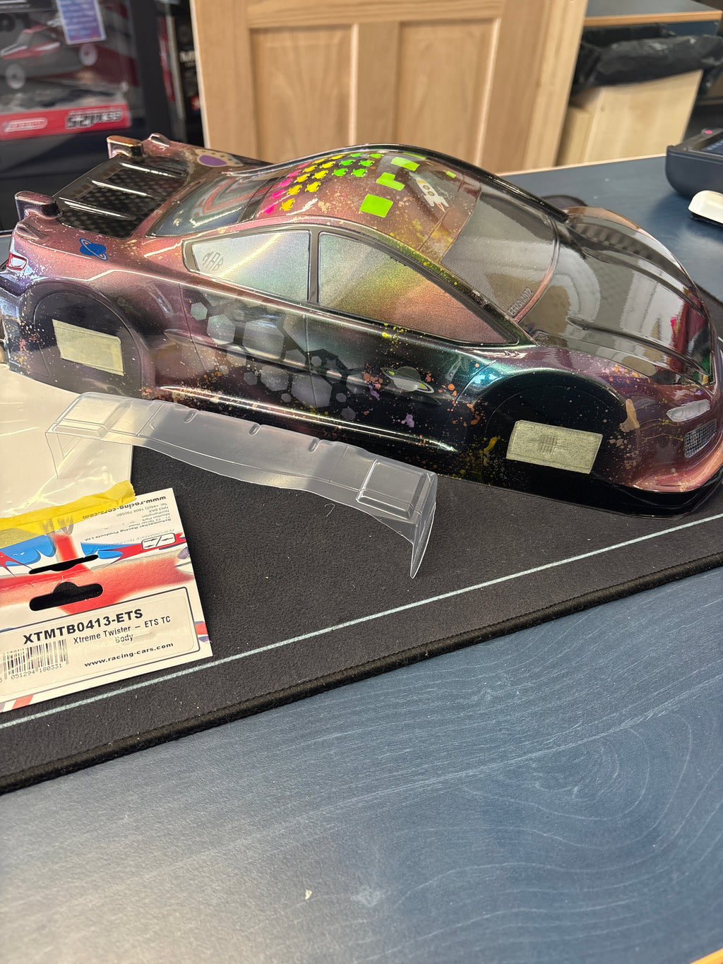 XTREME TWISTER - 1/10 RC CAR - ETS TC BODY SHELL - PRO 100% AIRBRUSHED! UNCUT (GAMER)