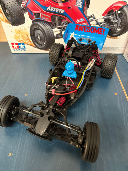 Used - TAMIYA 58697  - RC ASTUTE 2022 (TD2) - 1/10 Pro RC 2WD BUGGY PINK/BLUE(Comes with Motor & ESC - Needs Radio, Servo, Battery, Charger & ESC)