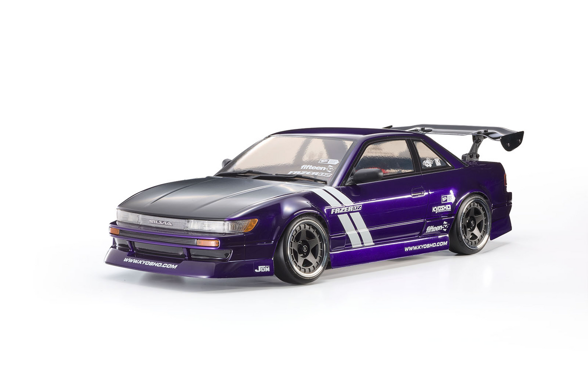 KYOSHO - FAZER D2 NISSAN SILVIA S13 TUNED PURPLE 1/10 RC Drift Car - DRIFT READYSET - K.34503T1B