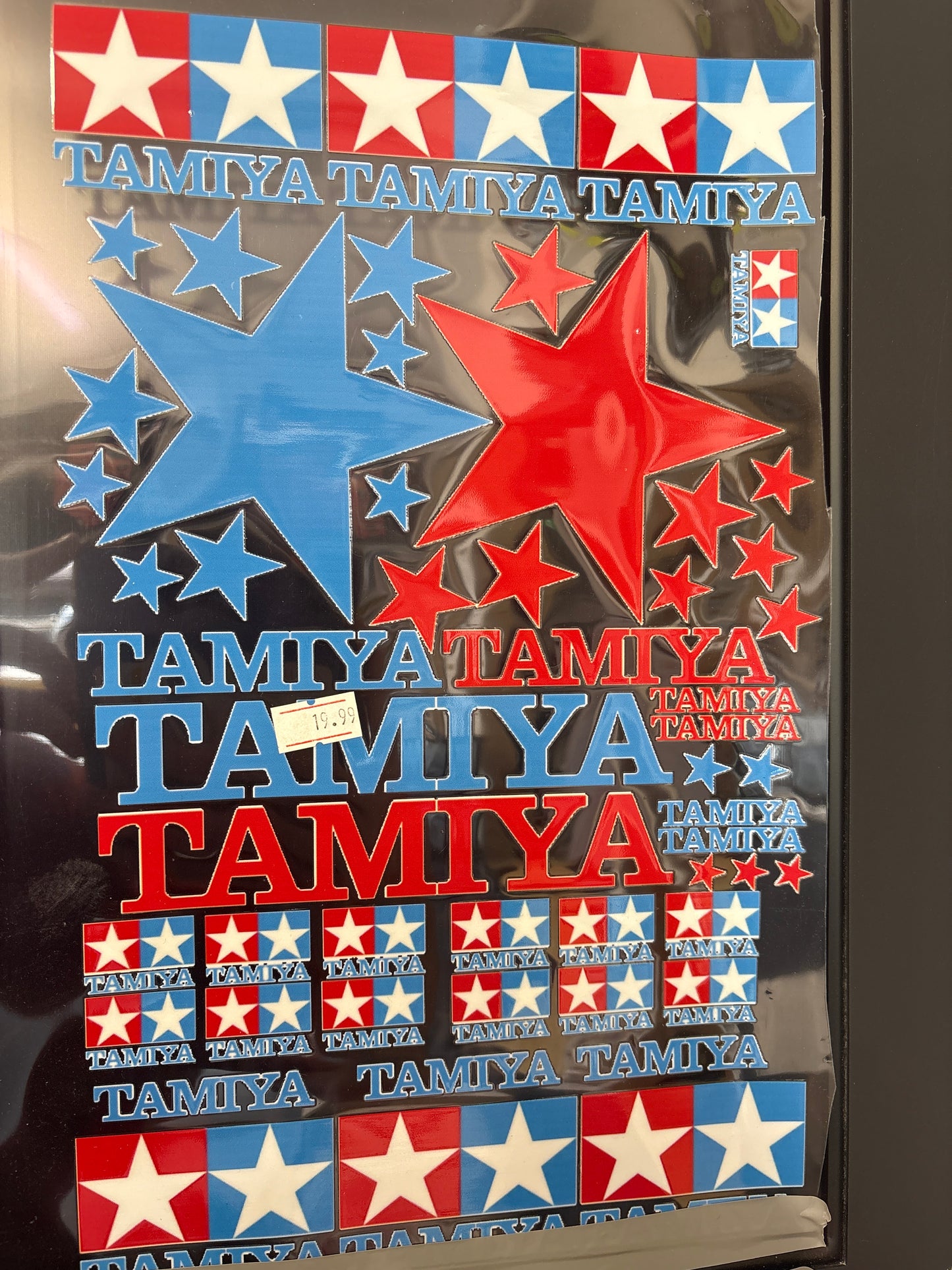 Tamiya - UV Sticker Decal Sheet - A4 Clear (Stars and Logos) FM1