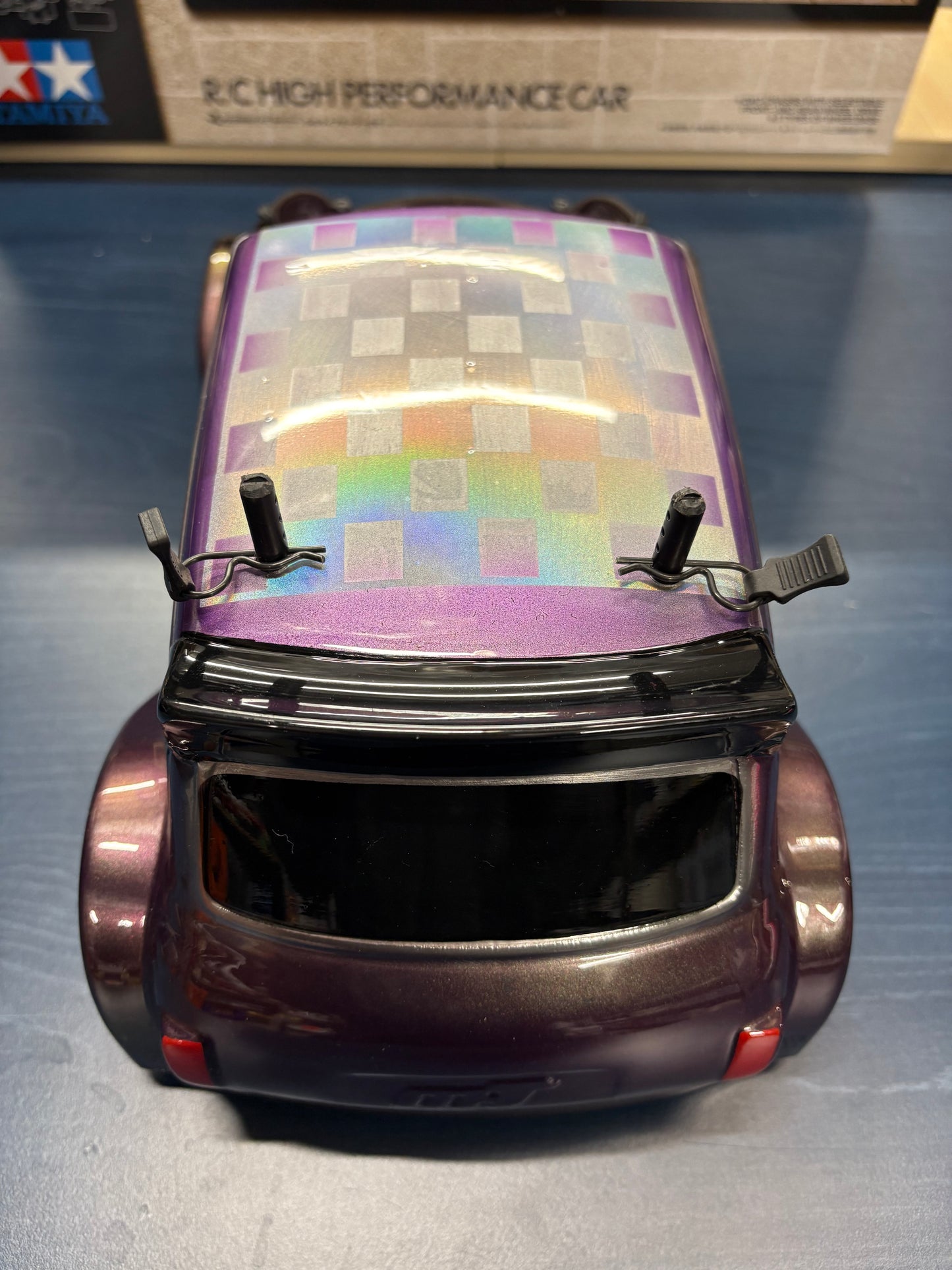 Tamiya (Ex-Display with hop-us) - MB01 Mini Cooper Wide Arch Airbrushed Built Kit - With Upgraded Motor, ESC & Servo (needs radio, battery and charger to complete) M-Chassis 1/10th