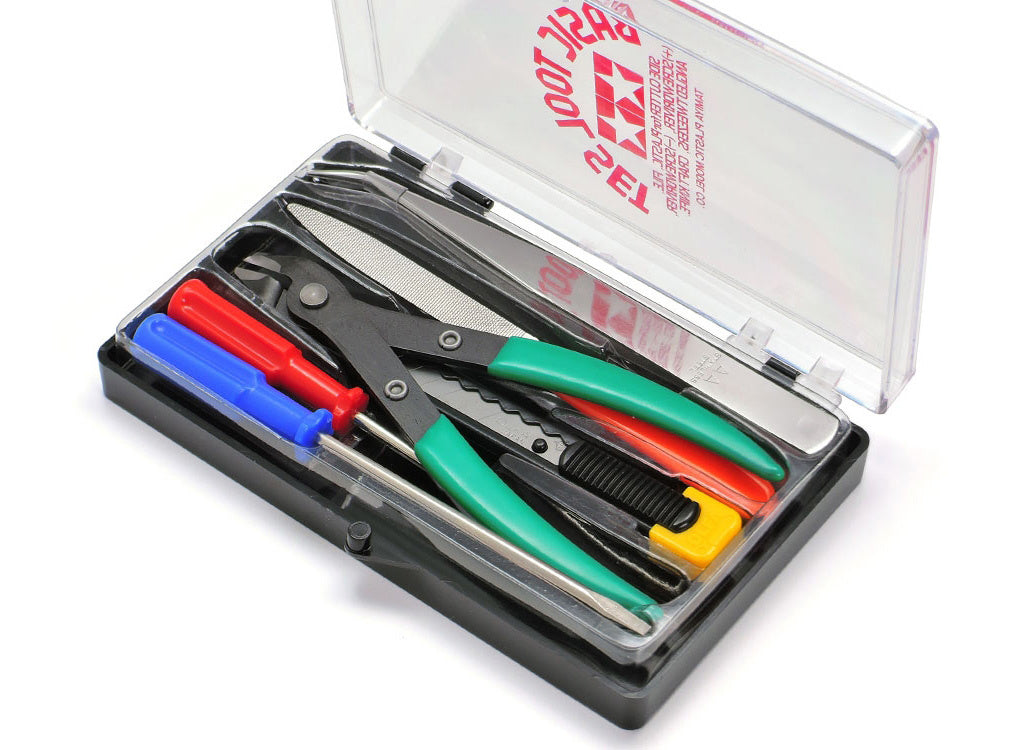 TAMIYA 74016 - RC MULTI TOOL SET (SIDE CUTTERS, TWEEZERS, SCREWDRIVERS, FILE)