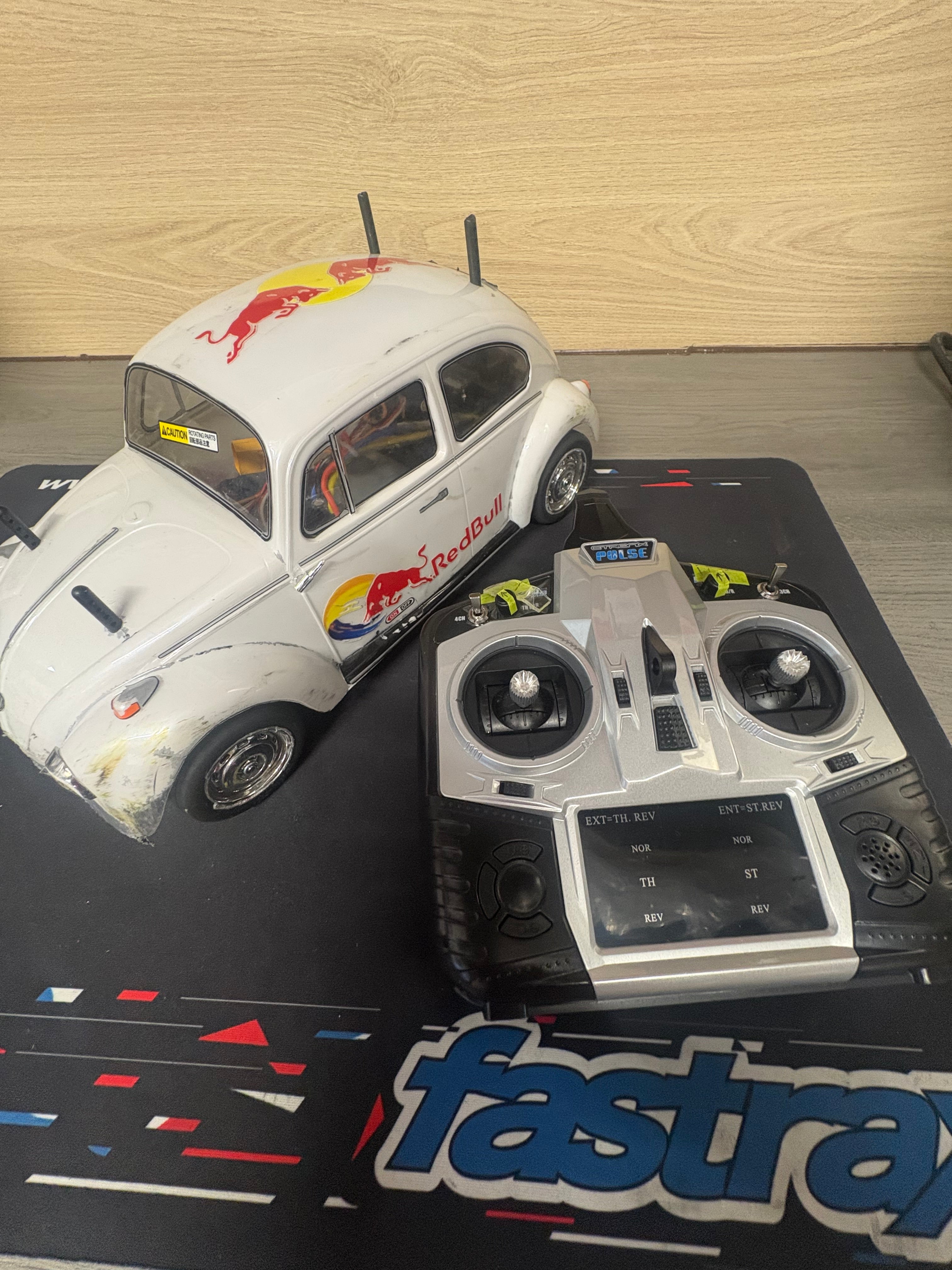 Ex-Hire Car Beetle - 4WD 1/10 M-Chassis Tamiya MF01X - With Stick Radio, ESC & Motor - Just add Battery & Charger