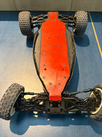 Used - PR Racing S1 1/10 RC Buggy - Rolling chassis - appears working, missing spoiler & mount (needs all electrics)