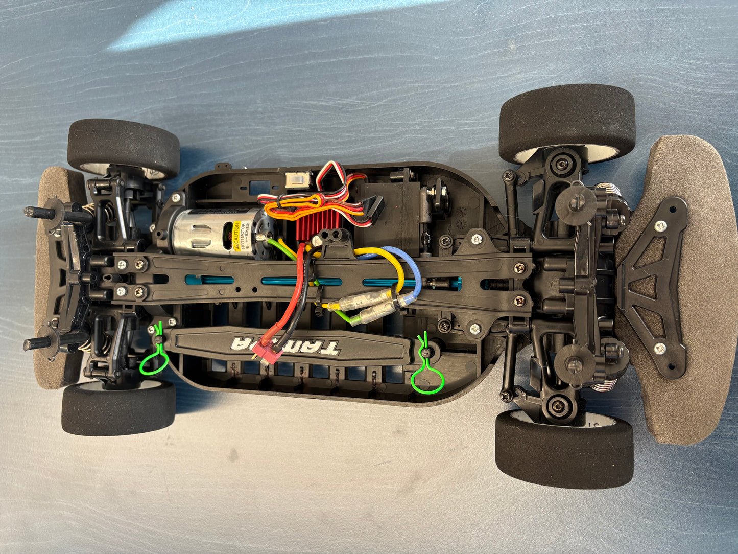 Used - Tamiya TT01E Audi R8 1/10 RC Car - with ESC, Motor, Bearings, Alloy Prop, Digital Servo (needs Radio, Battery & Charger)