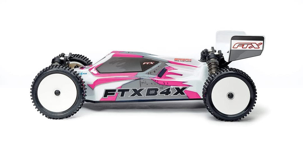 Pre-Order - FTX B4X 4WD 1/10 Buggy RTR Brushless - FTX5467PS - Pink/Silver (Due End June 2026) (Requires battery & charger to complete)